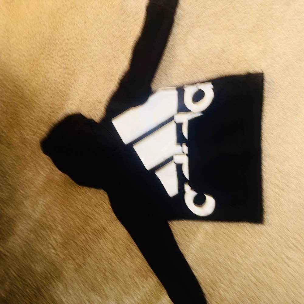 Adidas Black and White Logo Sweatshirt